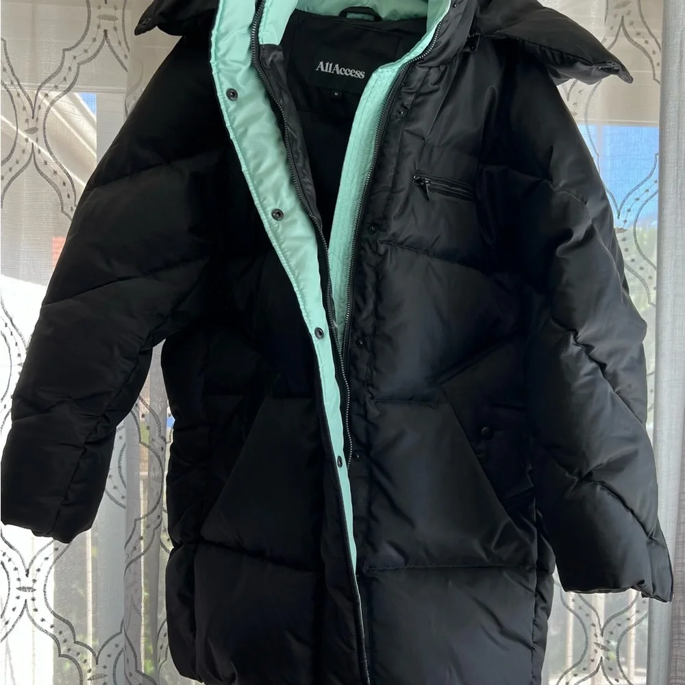 All Access Anthem Parka, Black with Mint Trim, Size M (NWOT) - Picture 5 of 9